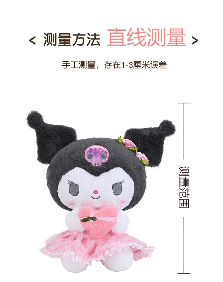 60cm Sanrio Kuromi Melody Hello Kitty Plush Toy Kawaii Cartoon Big Size KT Cat Plush Doll Soft Stuffed Pillow Kids Birthday Gift