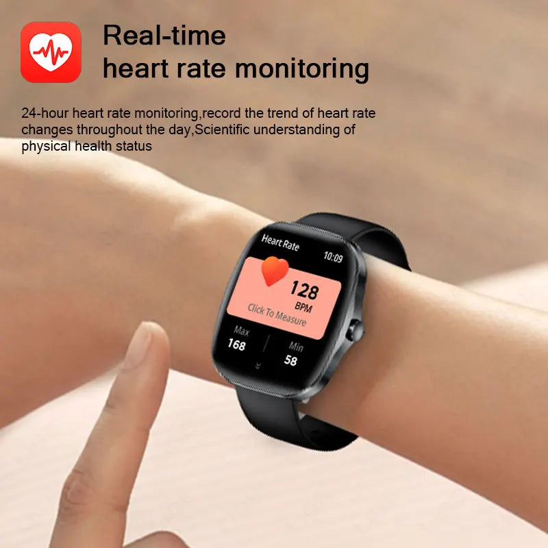 LIGE Originalny Smartwatch Mężczyźni Kobiety Połączenia Bluetooth Zegarek Pulsometr Wodoodporny Smartwatch Zdrowie Dla Androida IOS