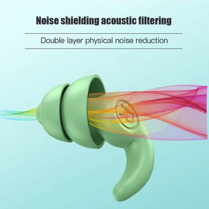 Soft Silicone Sleeping Ear Plugs Sound Insulation Ear Protection Earplugs Anti-Noise Plugs for Travel Silicone Noise Reduction