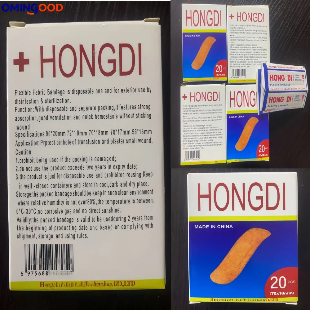 100Pcs Waterproof Cartoon Band-Aids Adhesive Hemostasis Bandages for First Aid Emergency Medical Dressing Sticking Plaster