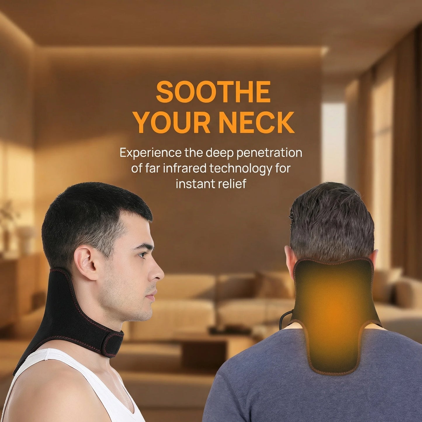 Tourmaline Self-heating Neck Belt Neck Support Massager 1Pcs Protection Spontaneous Heating Belt Health Care Dropship