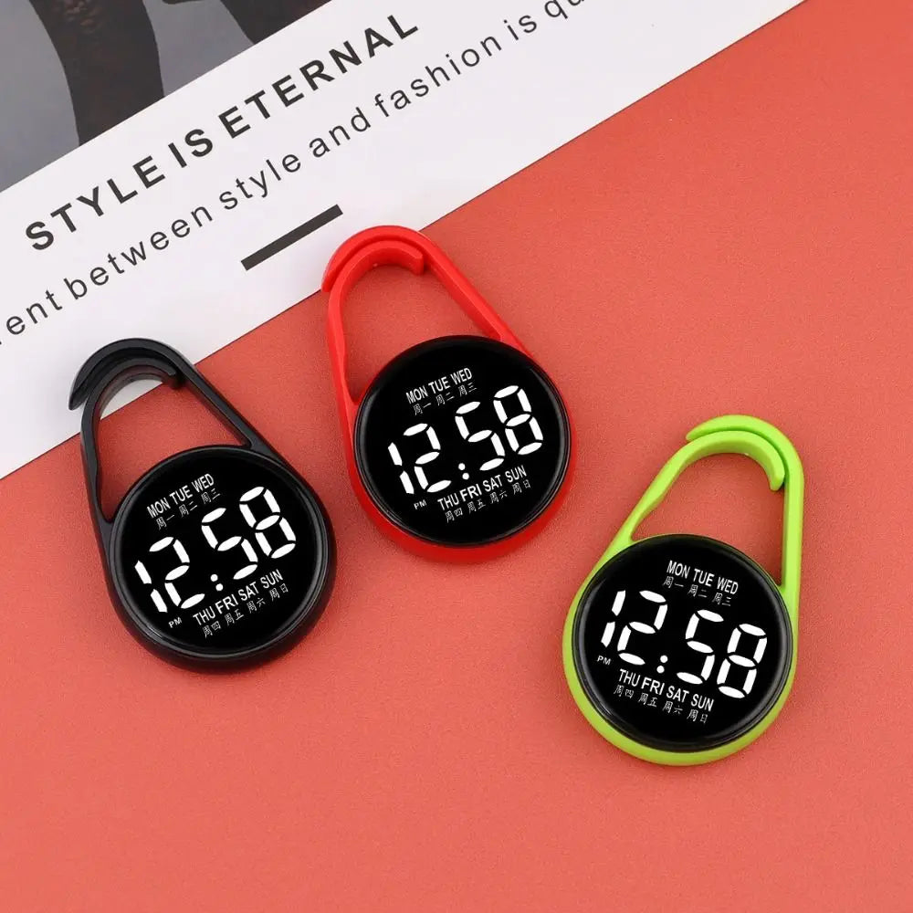 LED Electronic Hanging Watch Portable Digital Display Pocket Watch Pocket Style Waterproof Luminous Pocket Watch