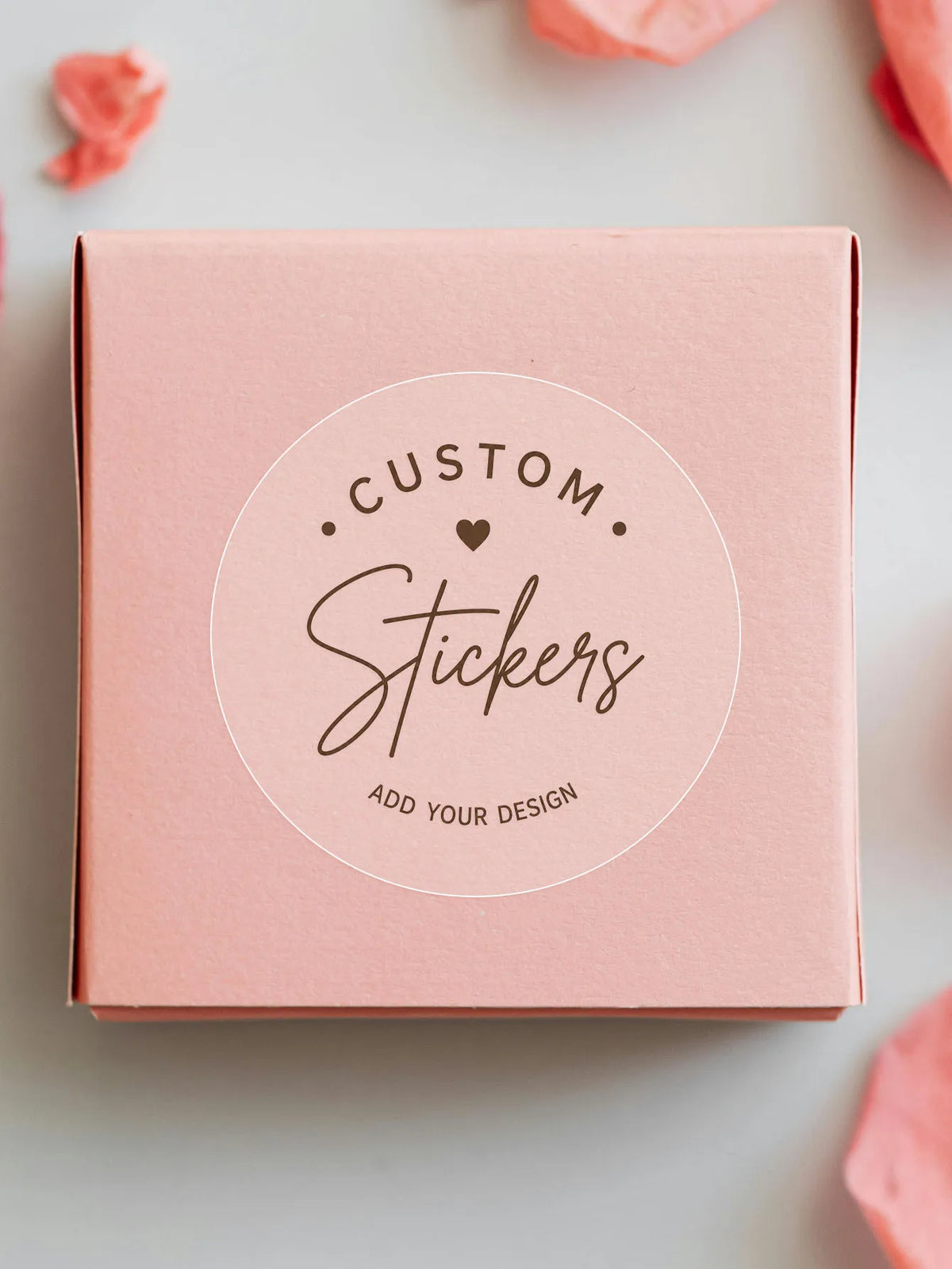 1/50/100PCS Custom Round Waterproof Stickers with Personalized Text & Images for Brand Logo, Product Packaging & Cans Labels