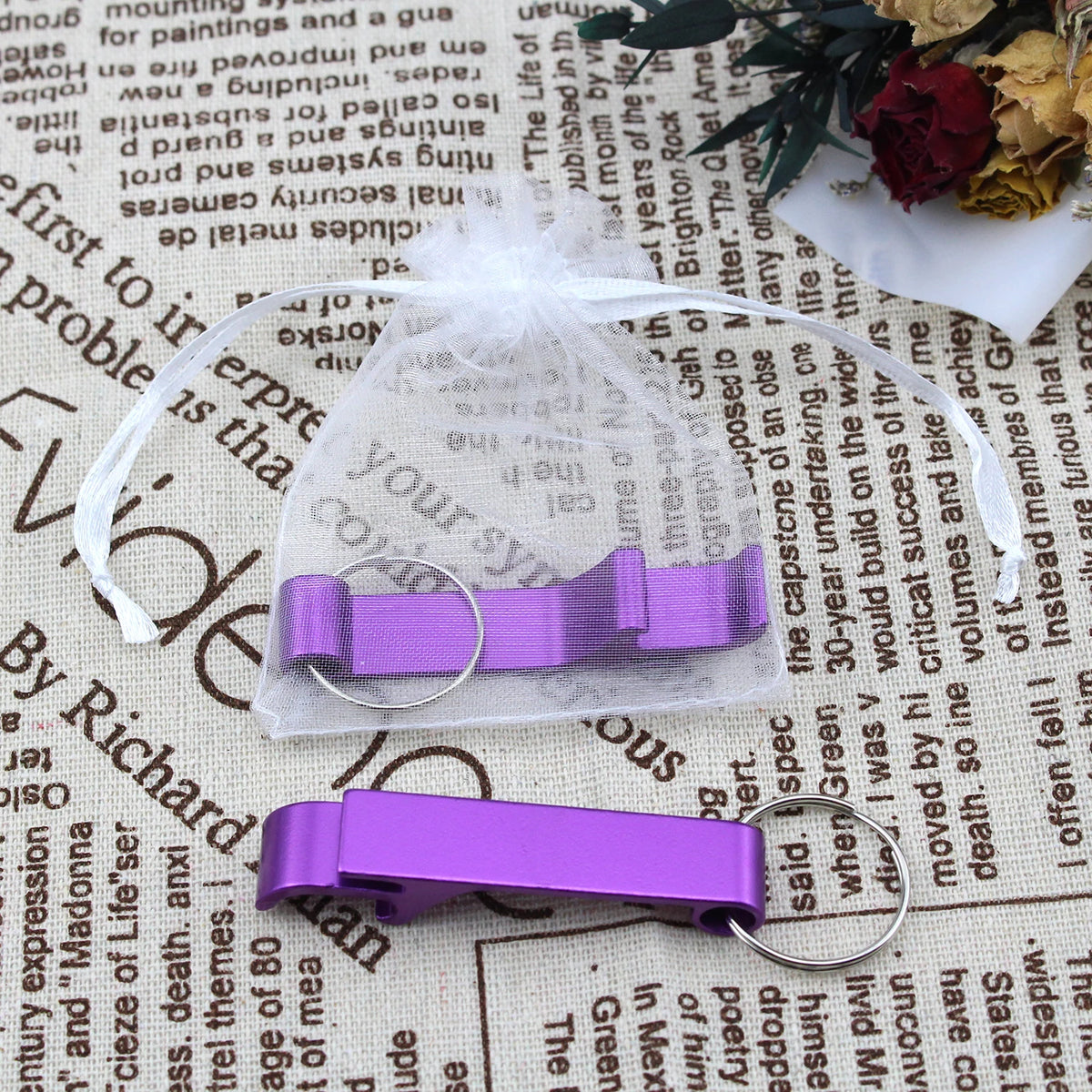 100*Personalized Engraved Bottle Opener KeyChain Wedding Party Private Gift Brewery, Hotel, Restaurant Logo Customized Wholesale