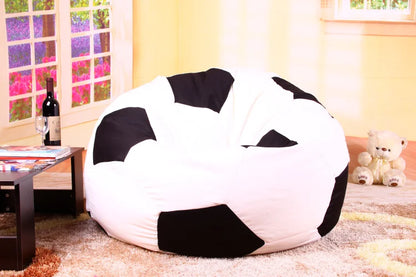 Alevmoom Beanbag Cover Football Sitzac Shell  Lounger Bean Bag Without the filling