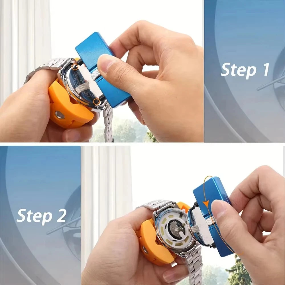 3 in 1 Watch Back Remover Tool Set Adjustable Watch Case Opener Repair Holder for DIY Watch Maintenance And Battery Replacement