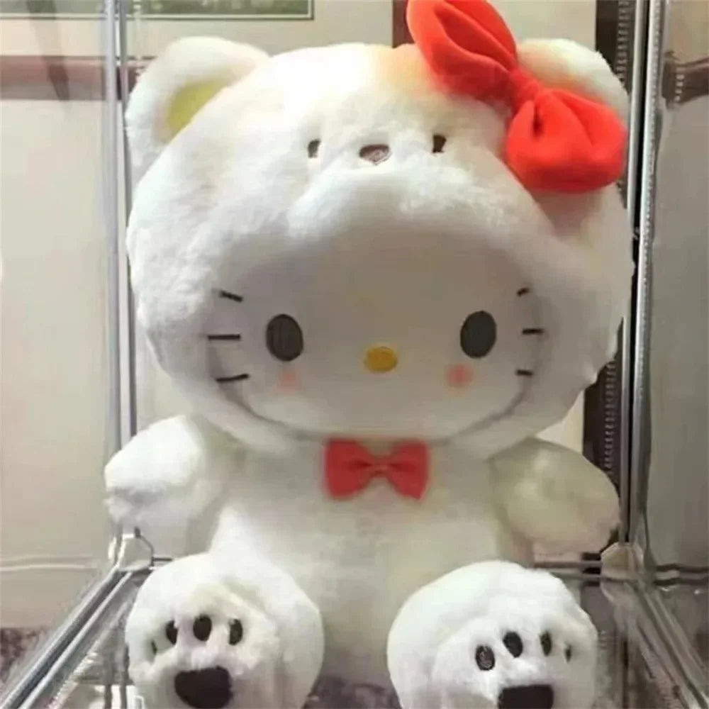 Sanrio Plush Cute Cinnamoroll hello kitty Kuromi My Melody Plush Toys Doll Pillow Anime Cartoon Kids Gifts Room Decoration Dolls