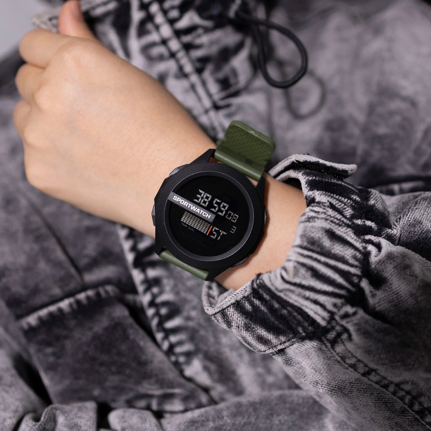 YIKAZE Men Sport LED Watches Top Brand Men Digital Clock Multi-Functional Rubber Man Fitnes Athlete Timekeeping Electronic Watch