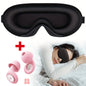 3D Sleep Mask With Noise Ear plug, Adjustable Strap, Light Blocking Night Eye Mask, Soft & Comfortable