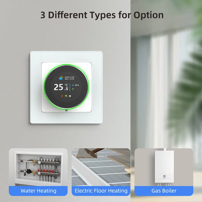 AVATTO WiFi Smart Knob Thermostat Temperature Controller For Water Gas Boiler Electric Heating Works With Tuya Alexa Google Home