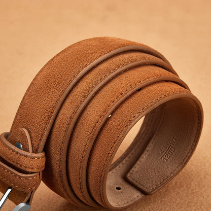 New Style Fashion Brand Welour Genuine Leather Belt For Jeans Leather Belt Men Mens Belts Luxury Suede Belt Straps