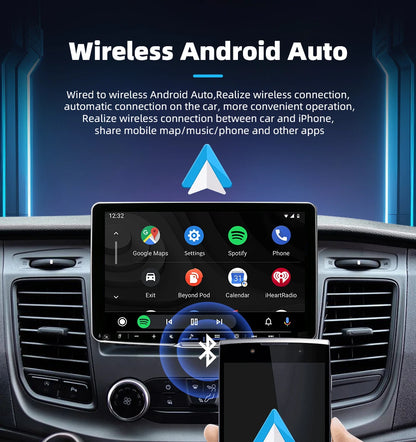 Wireless 2 in1 CarPlay Adapter for Apple iPhone Android Wired to Wireless Carplay AI Box USB Type C Connection Auto Car Dongle