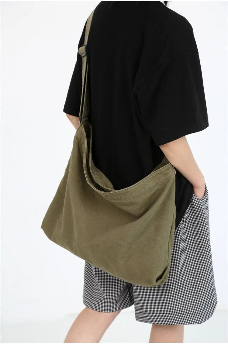 Women's Shoulder Bag Large Capacity Crossbody Bag for Woman 2025 New in Cotton Fashion Korean Female Student School Bag Handbag