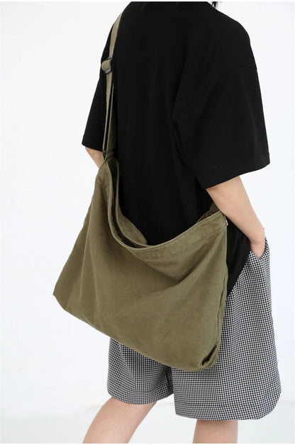 Women's Shoulder Bag Large Capacity Crossbody Bag for Woman 2025 New in Cotton Fashion Korean Female Student School Bag Handbag