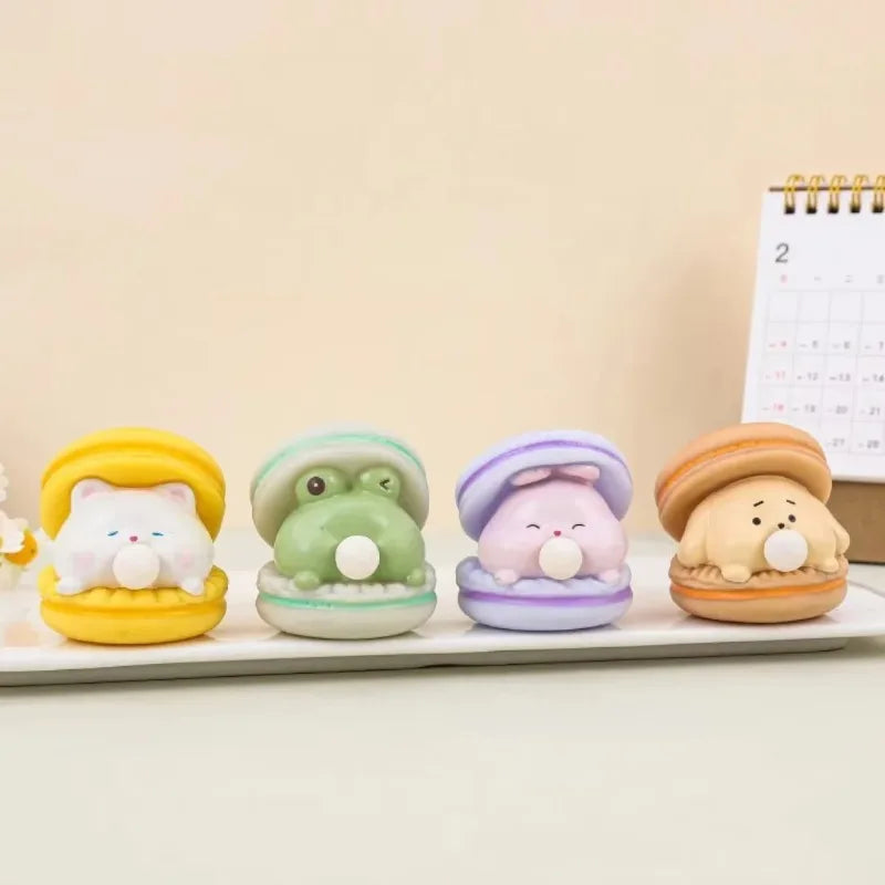 Animal Spit Bubble Burger Squishy Cute Cartoon Anti-stress Relief Squishy Fidget Sensory Toy Funny Vent Squeeze Toy &Desk Decor