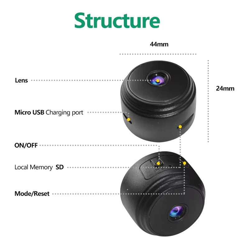 A9 Camera Full HD 1080P Mini Camera Lens Night Vision Micro Camera Motion Detection DVR Remote Viewing Cam Suport Hidden TF Card