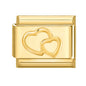 Fashion Women Men Gold Color Heart Butterfly Flower Italian Charm Link Fit 9mm Stainless Steel Bracelet DIY Jewelry