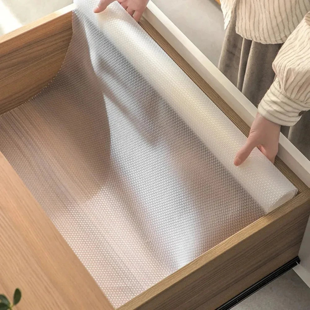 Drawer Liner Moisture Proof Cabinet Mat Waterproof Oil-proof Sticker Kitchen Cupboard Wardrobe Countertop Anti-mold Anti-dirt