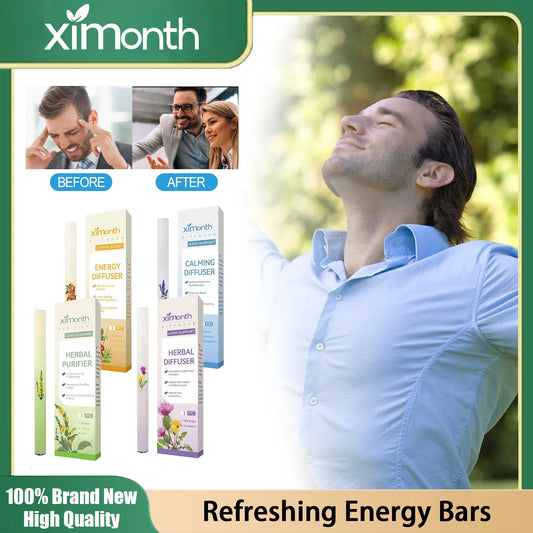 Herbal Diffuser Lung Cleanse Detox Stick Menthol Refreshing Mind Enhance Breathing Aromatherapy Relaxing Body Improve Sleep Aid