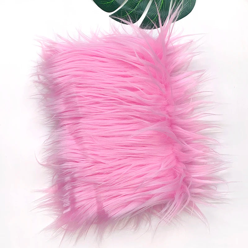 8cm Pile Length Imitation Fur Fabric Diy Cosplay Clothing Hairy Fur Fabric Bundle Long Hair Plush Fabrics By Meters Liquidations