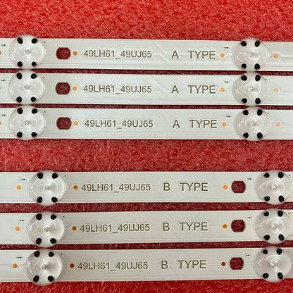 6pcs LED backlight for TV 49UJ701V TV 17Y 49inch LED ARRAY 49LJ61/UJ65 49LH61 49UJ65 A B 49UJ651V 49LJ614V 49UJ650 49UJ635