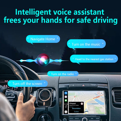 2026 4in1 New Upgrade Carplay Adapter Wireless Android Auto Mirror Link Smart MiNi AI Box USB Plug and Play Auto Connect WiFi