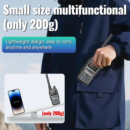 4PACK BAOFENG UV-5R MINI Walkie Talkie Bluetooth Programming Ham Two Way Radio Handheld Long Range Type-C Dual PTT Multi Band