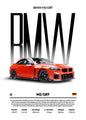 Classic Red Performance Sports Car Wall Art M3 F40 812 FS90 Luxury Car HD Canvas Print Poster Home Living Room Bedroom No Frame