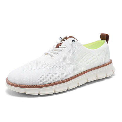 Vanmie Men Casual Sneakers Shoes Breathable Summer Knitted Mesh Sock Sneakers Fashion Simple Lace-up Lightweight  Sneakers