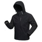 Men Lightweight Windproof Waterproof Hooded Jacket Zipper Raincoat Outdoor Hiking Cycling Climbing Work Coat Tracksuit Outerwear