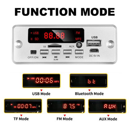 KEBIDU 50W Amplifier Bluetooth MP3 WMA Decoder Board Car MP3 Player Audio Module USB TF FM Radio Handsfree Call For Speaker