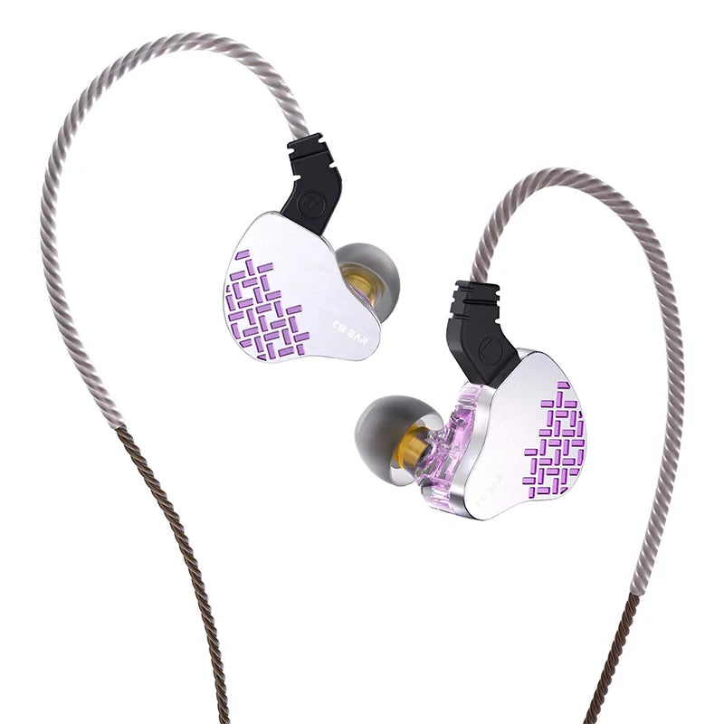 KBEAR Rosefinch 3.5mm/Typec 10mm DD In Ear Monitor HiFi Dynamic Headphones OFC Wired Earphones Music Headset KS1 Lark Headset
