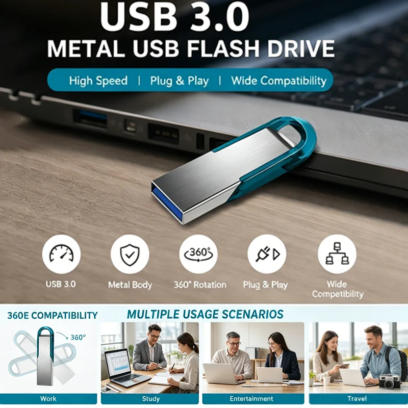 High Speed USB 3.0 Pen Drive Original 512GB 256GB Flash Drive OTG U Disk Memory Stick 128GB 64GB For Storage Devices Pendrive
