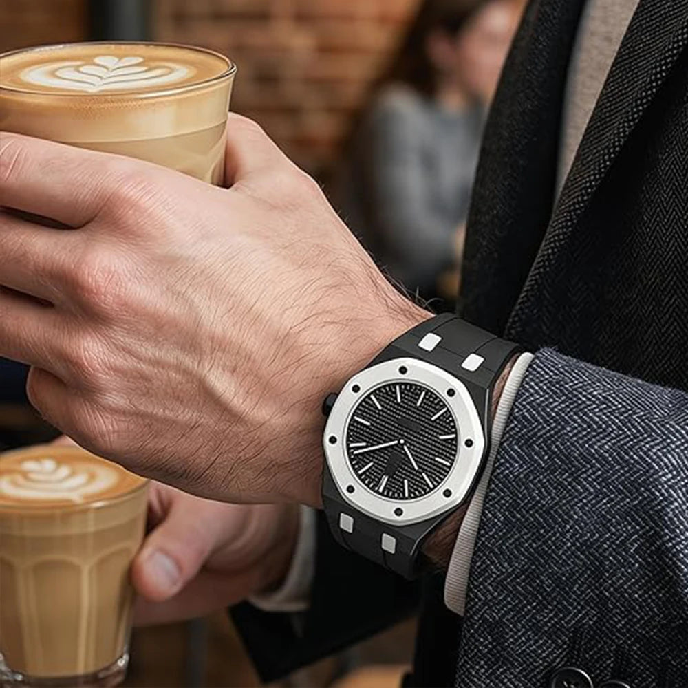 PC Case+Silicone Strap for Swatch X AP Royal Pop Pocket Watch Changer To Wristwatch Integrated Modification Accessories