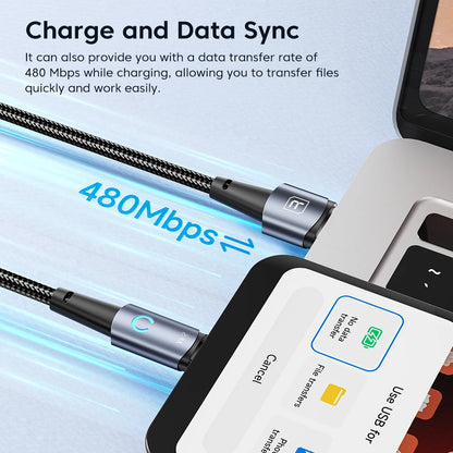 Toocki Micro USB Cable for Samsung S10 2.4A Fast Charging Quick Charge Micro Cable for Fan Headphone LED Phone Charger Data Cord