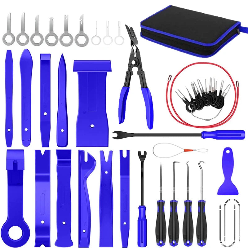 Car Plastic Trim Removal Tool Auto Trim Removal Set Auto Interior Disassembly Kit Car Clips Puller Diy Panel Tools