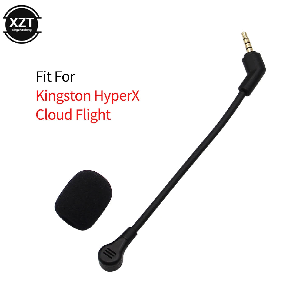3.5mm Headsets Microphone Replacement for Kingston HyperX Cloud Alpha 2 II X Core Pro Silver Cloudx Gaming Headsets Headphones