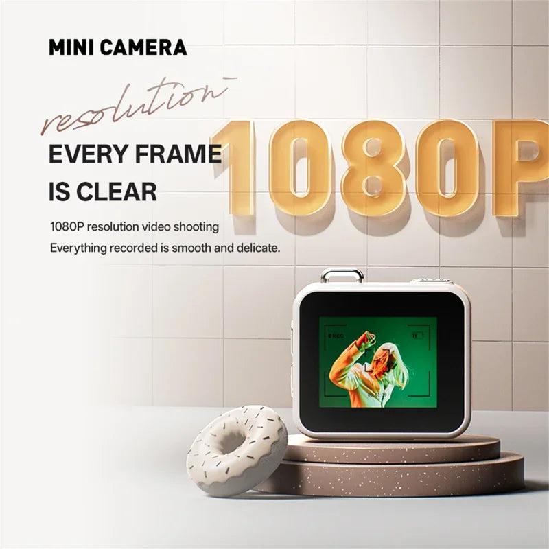 2025 New Thumb Pocket CCD Digital Camera HD Retro Mini Camera Portable Keychain Camera Outdoor Travel Photo Recorder Gift