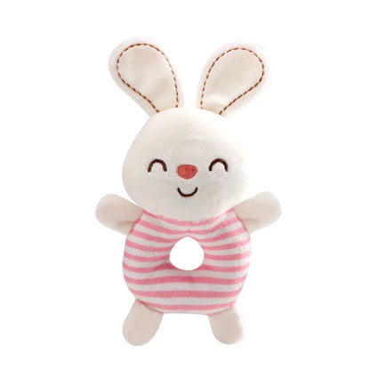 Newborn Baby Rattle Toys Cartoon Soft Animals Plush Toy Infant Hand Ring Bed Toys Baby 0-24 Months Toddler Early Educational Toy