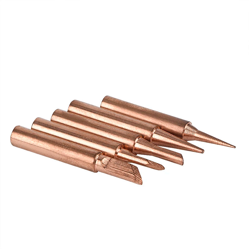 JCD Soldering Iron Tips black Pure Copper Soldering Tip 5pcs/set 900M-T Lead-free Welding Solder Rework Tools Accessories