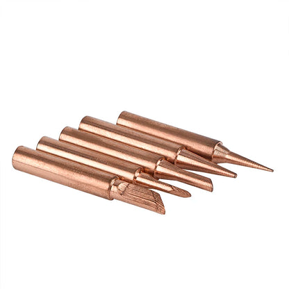 JCD Soldering Iron Tips black Pure Copper Soldering Tip 5pcs/set 900M-T Lead-free Welding Solder Rework Tools Accessories