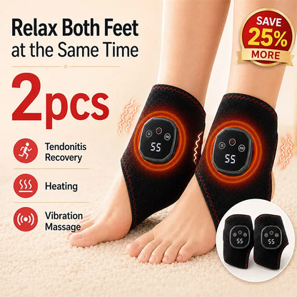 Electric Ankle Massager with Heating and Vibration Wireless Foot Ankle Massager