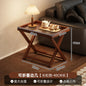 Space-Saving Foldable End Table: Minimalist Corner & Couch Side Table with Shelf – Perfect for Living Room, Balcony or Bedside