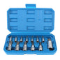 T8-T70 Torx Bit Socket Set 1/4" 3/8" 1/2" Drive Car Removal Tools Socket Wrench Tools 13 Pcs For Ratchet Torque Spanner