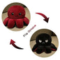 18/28/48cm Cute Reversible Mood Octopus Plush Toy Double Sided Flip Octopus Pillow Soft Stuffed Animal Doll Home Room Decor Gift