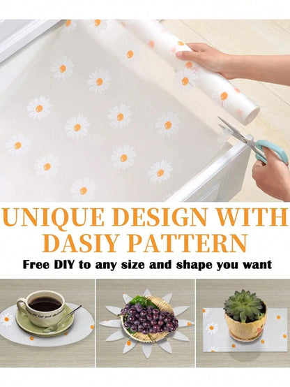 1 Roll  Shelf Liner For Kitchen Cabinets EVA Waterproof Fridge Pad Cupboard Mat Easy Placemats Non-Adhesive Drawer Liner
