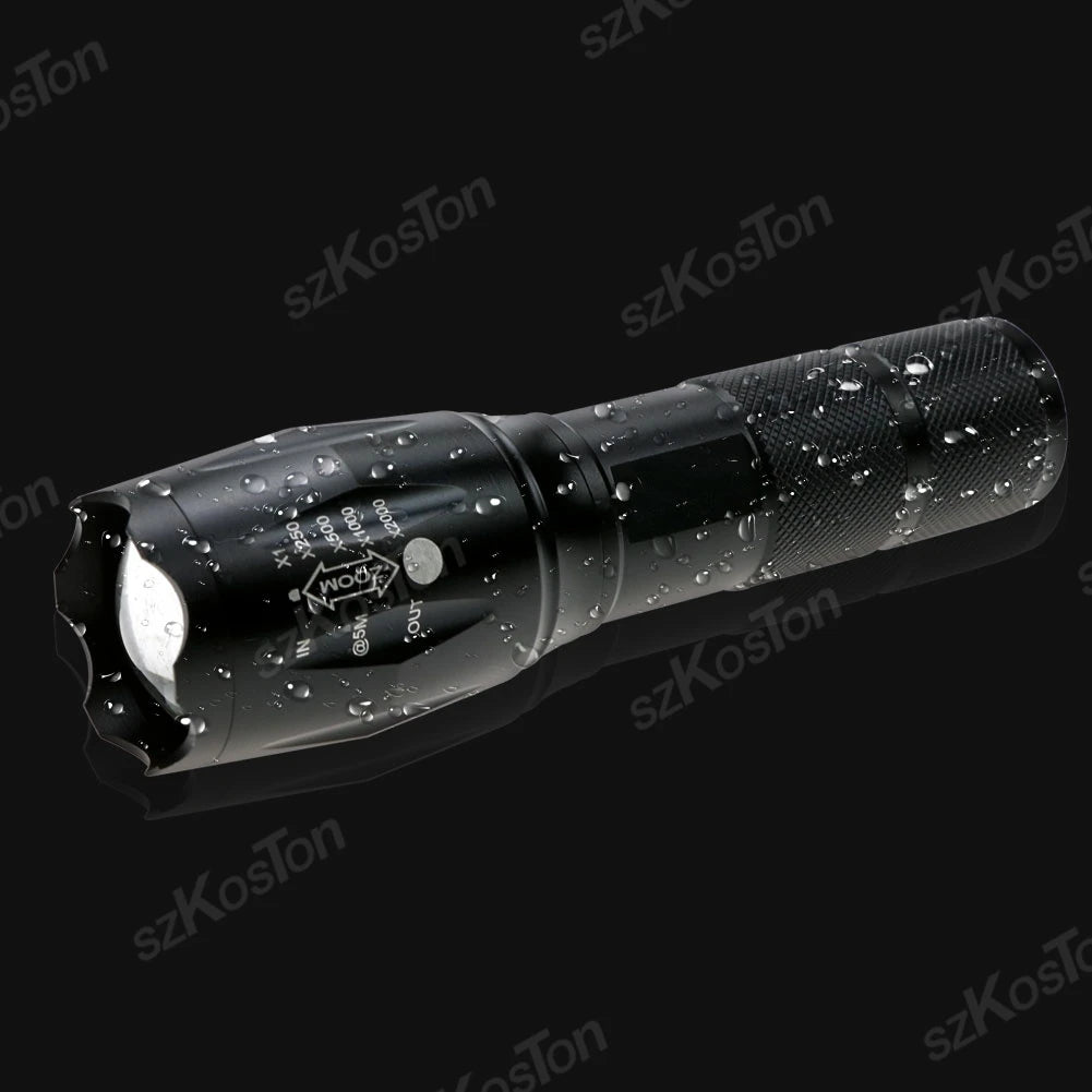 XML T6 LED Flashlight Portable Telescopic Tactical Torch Lanterna Tactical Flashlight Zoomable Waterproof Outdoor Camping Bike
