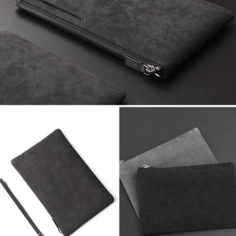 Men's Business Clutch Bag PU Leather Wallet Handheld Busin Casual Phone Bag Soft Surface Ort Wallet Casual Handbag Coin Purse ﻿