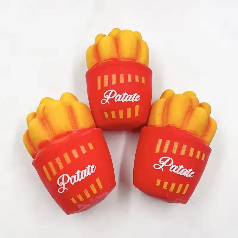 1PC TPR Stress Relief Toys Release Decompression Squeezing Simulation Coke French fries Hamburgers Slow Rebound Birthday Gift