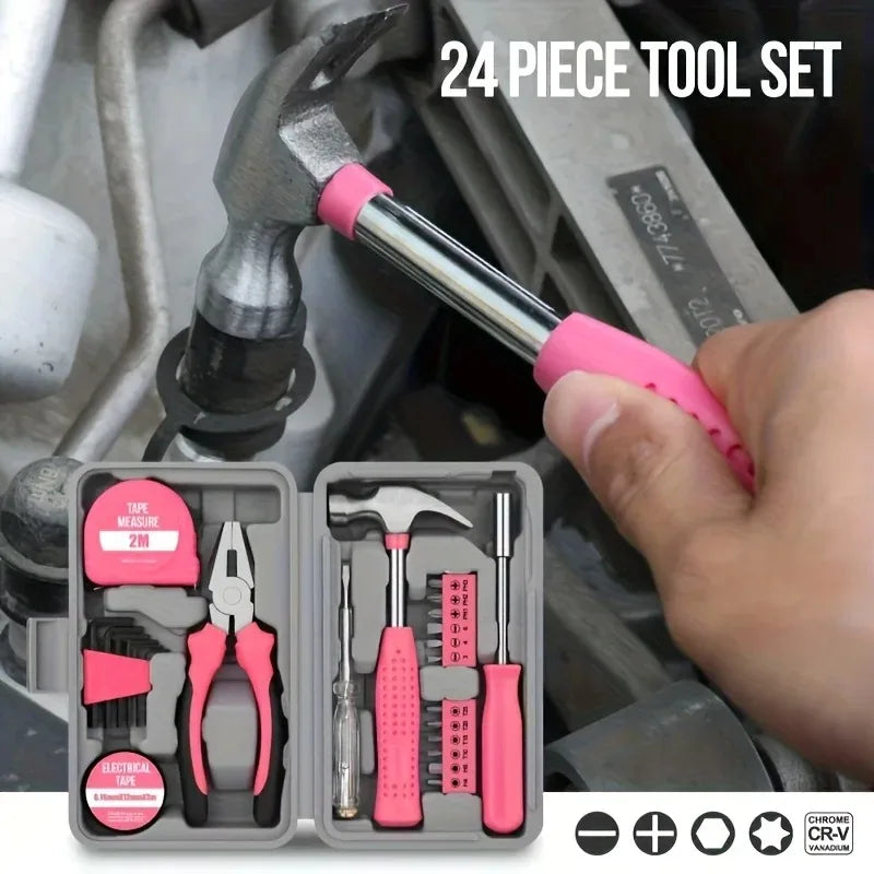 Best-selling manual hardware household tools set - multi-functional and easy-to-use complete set of daily household tools box